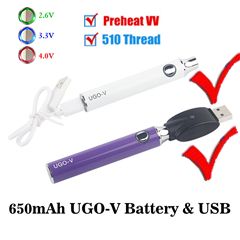 650mah UGO-V Battery2 & USB