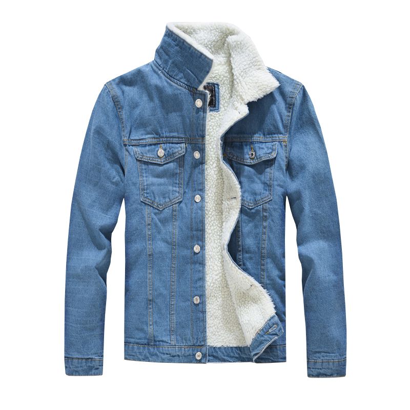 Compre Tamanho Grande Cor De Luz Cordeiro Fofo Mens Jaqueta Jeans Qualidade Casual Moda Magro Dos Homens Quentes Jaqueta Além De Veludo Grosso Mens De Blackbirdd, $729,27 | Pt.Dhgate.Com