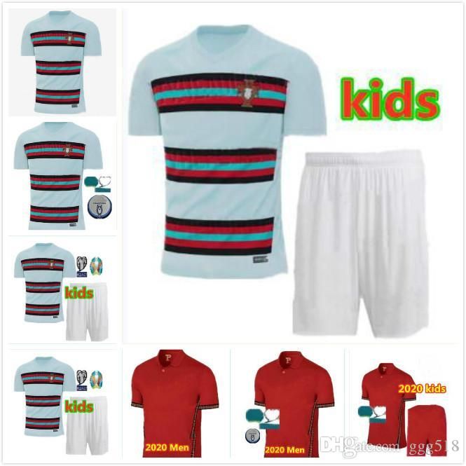 2020 MAN+KIDS KIT 2020 Portugal Soccer Jersey #7 RONALDO ...