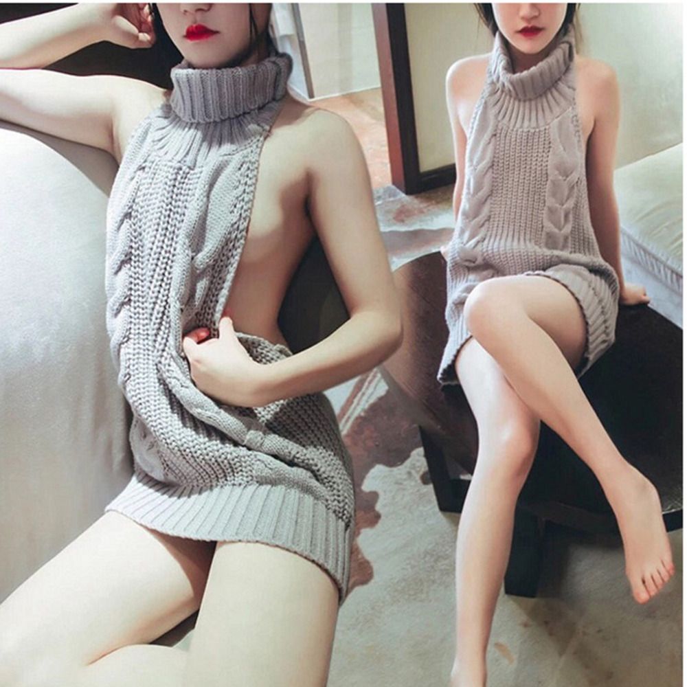 Så mange Forbandet Badekar Virgin Killer Sweater Sex Women Knitted Cardigan SM Japanese Style Jumpers  Ladies Sleeveless Lace Up Women Cute Clothes From Kevinsale008, $18.06 |  DHgate.Com