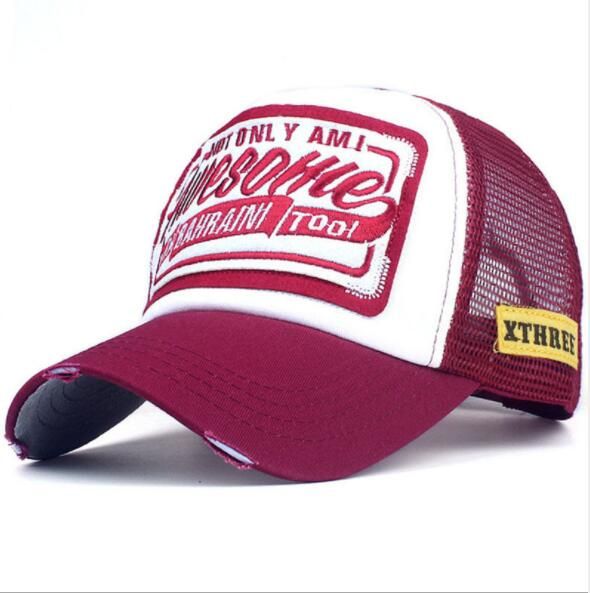 Summer Baseball Cap Embroidery Mesh Cap Hats For Men Women Snapback Gorras