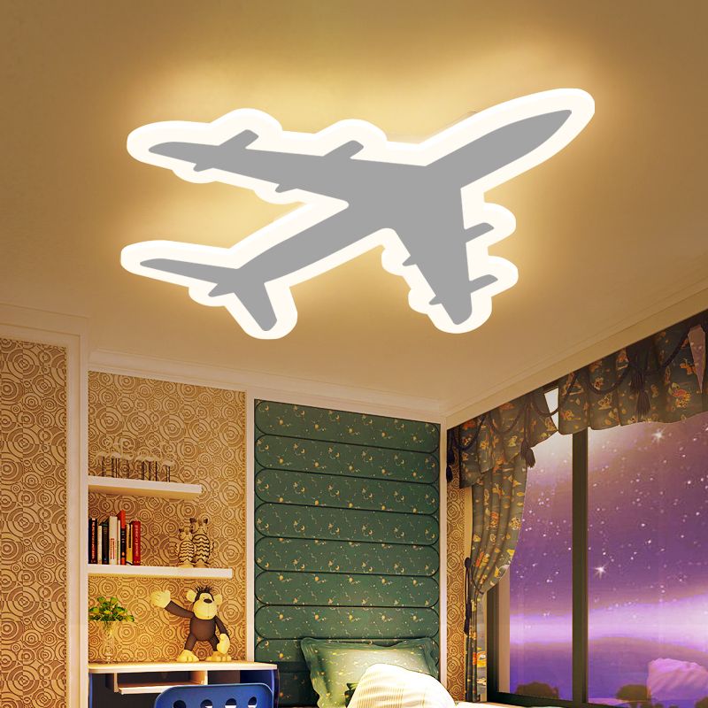 2021 Diy Acrylic Airplane Led Ceiling Light Modern Kids Bedroom Lamp Decorative Home Indoor Lighting From Glistenlight 212 27 Dhgate Com - Led Ceiling Light Diy