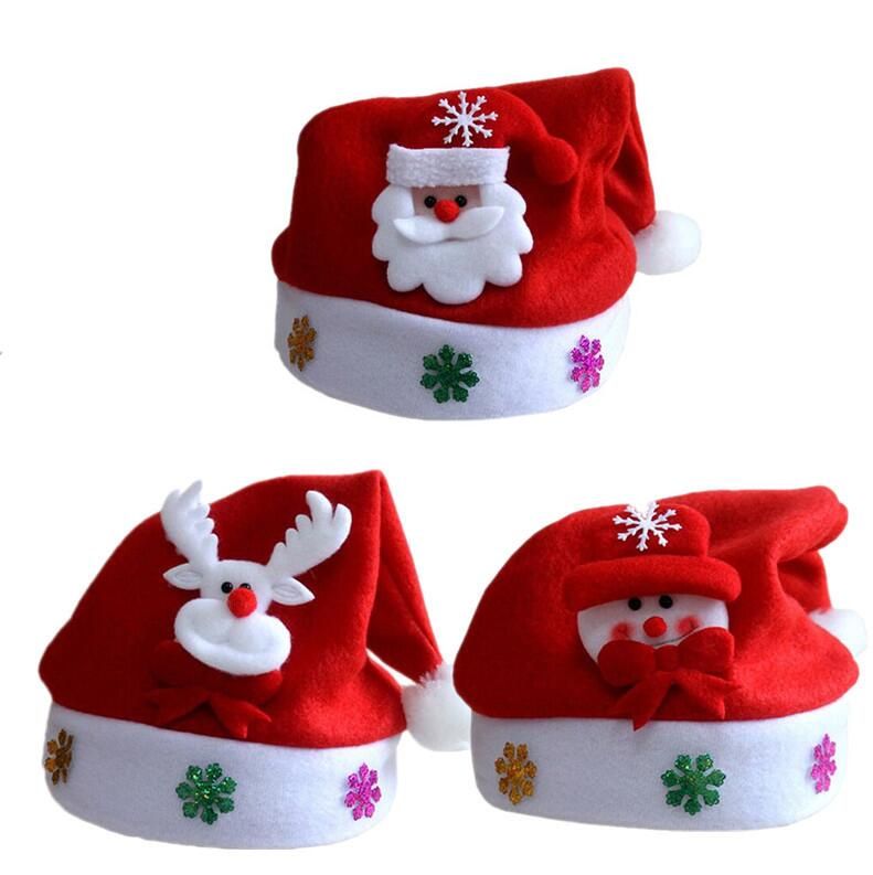 Hot Kids Adult Christmas Hat Santa Claus Reindeer Snowman Xmas Gifts ...