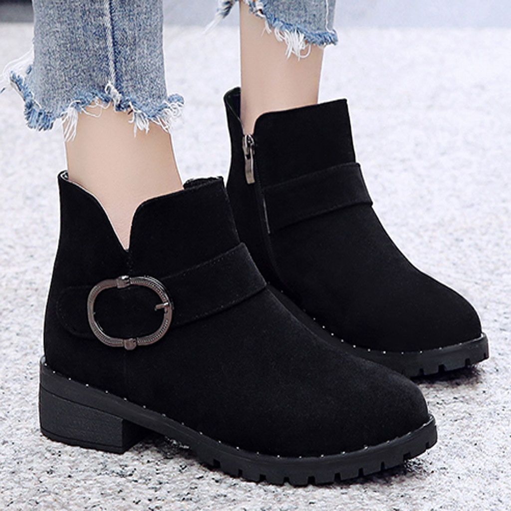 botas negras mujer cortas