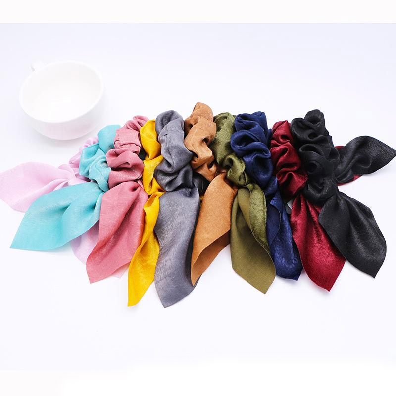 Peach Organza Chiffon Bow Ribbon Satin Covered Headband Hair Band UK