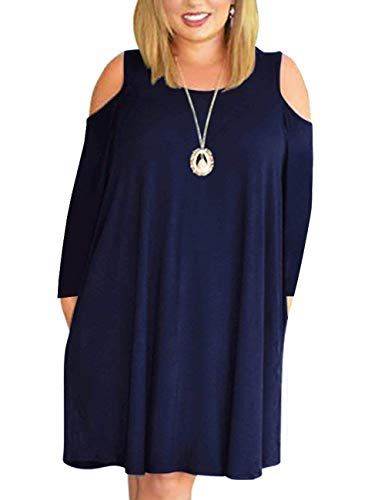 plus size swing dress with sleeves