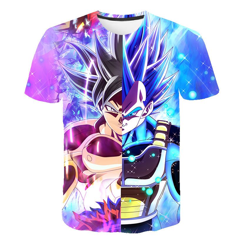 Camiseta Estampada Dragon Ball Super Saiyan 3d Para Hombre Camiseta Estampada Dragon Ball Super Saiyan 3d Para Hombre