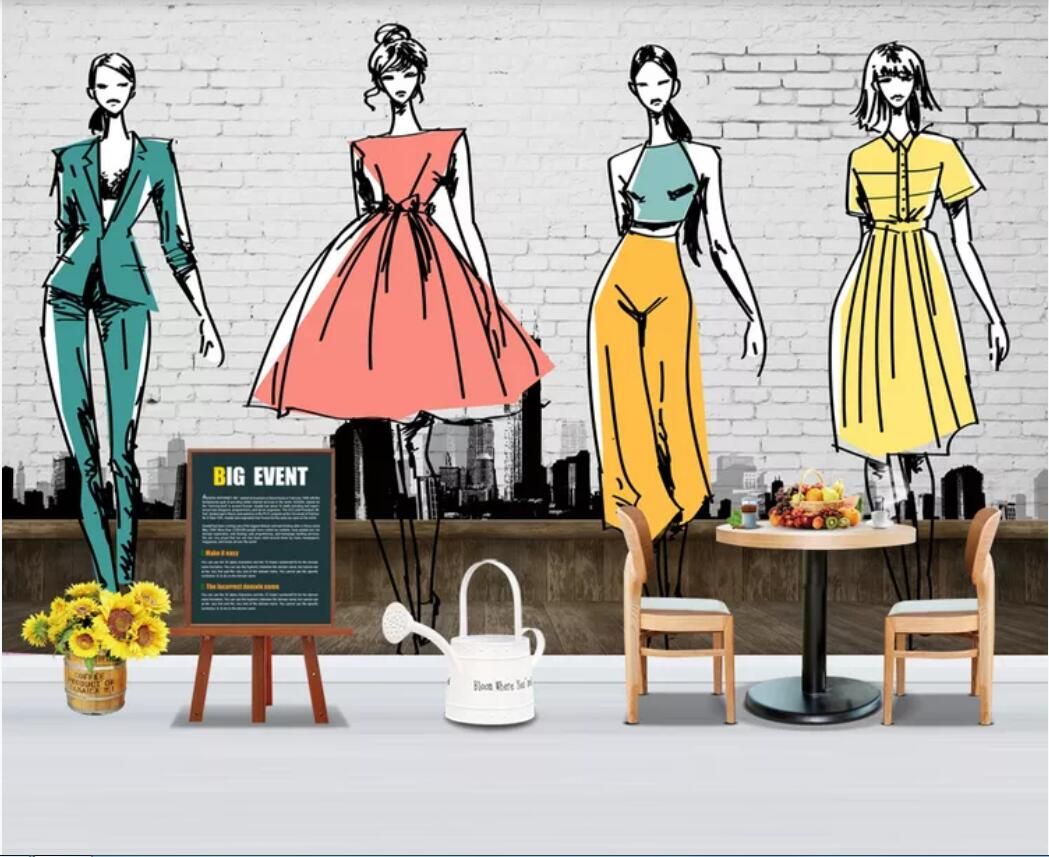 Compra Papel Tapiz De La Habitación 3D Photo Mural Vintage NOSTALGIC  EUROPEO DE MODA DE ROPA DE ROPA DE ROPA DE FONDO Fondo De Pared Para  Paredes 3 D Barato | Entrega