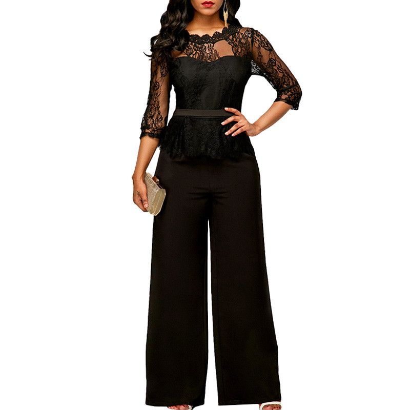 black formal jumpsuits