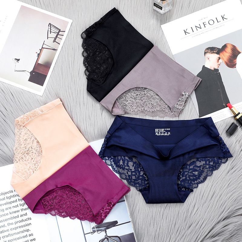 Compra Mujeres De Encaje Bragas De Ropa Interior Sin Fisuras Para Mujer  Sexy Panty Transparente Calzoncillos De Seda De Hielo Nylon Más Tamaño M  XXL Ladies Fashion 30 Barato | Entrega Rápida