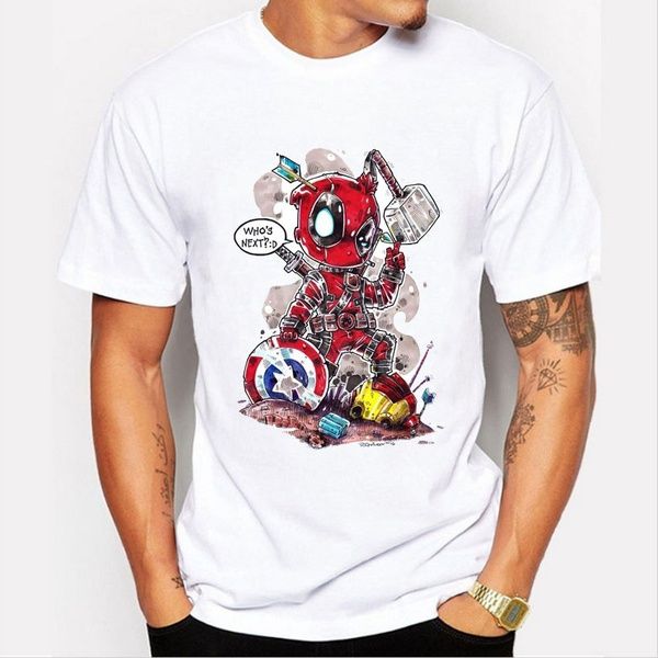 para Hombre Camiseta Deadpool Estampado