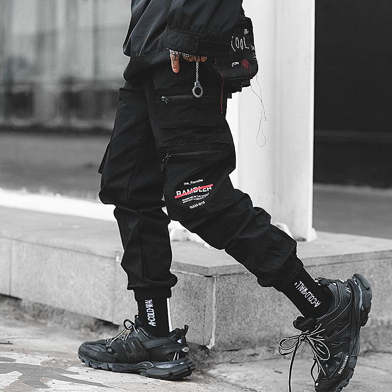 Compra Pantalones Septhydrogen Marca Cargo De Los Hombres Streetwear Hombres  Hip Hop Negro Lápiz Los Bolsillos Del Pantalón Joggers Harem Spring Hombre  De La Moda Los Pantalones Del Harem Barato | Entrega