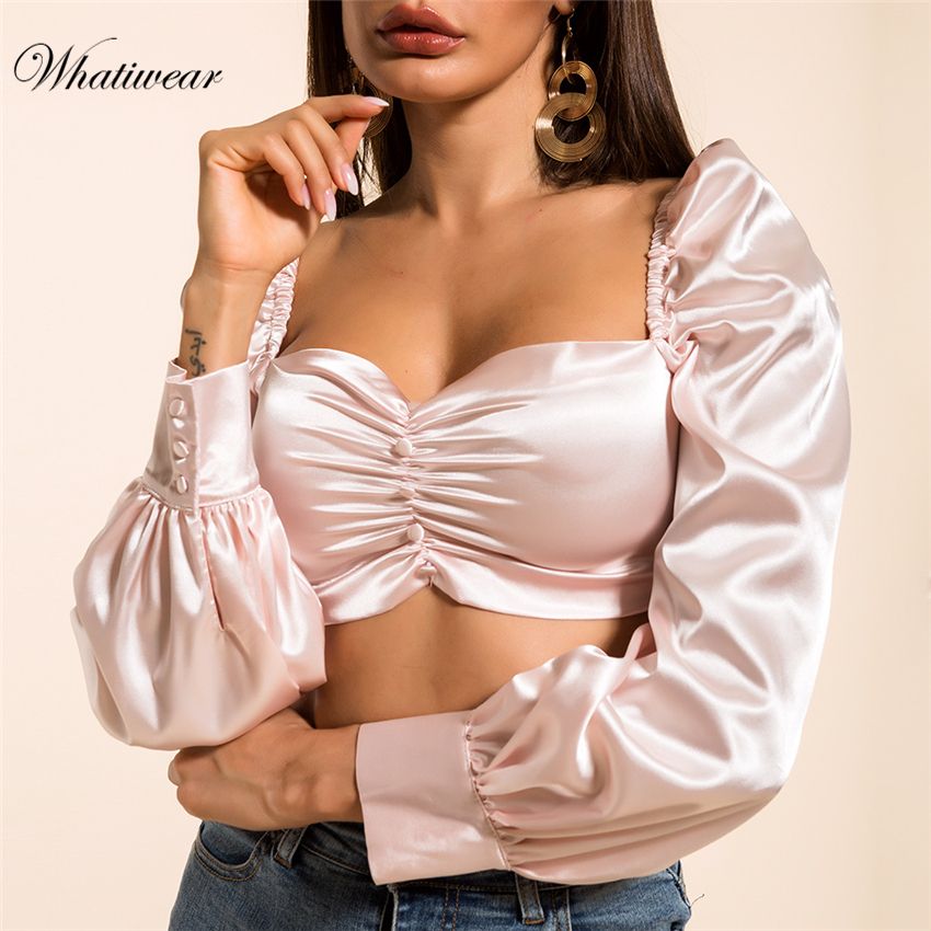 long sleeve bralette crop top