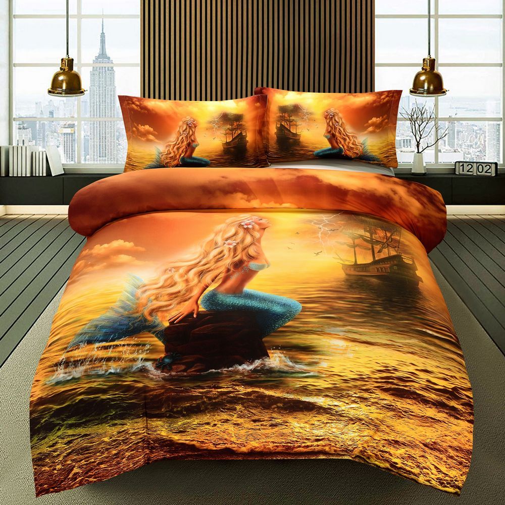 kids mermaid bedding