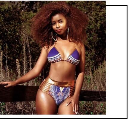 plus size african print bathing suit