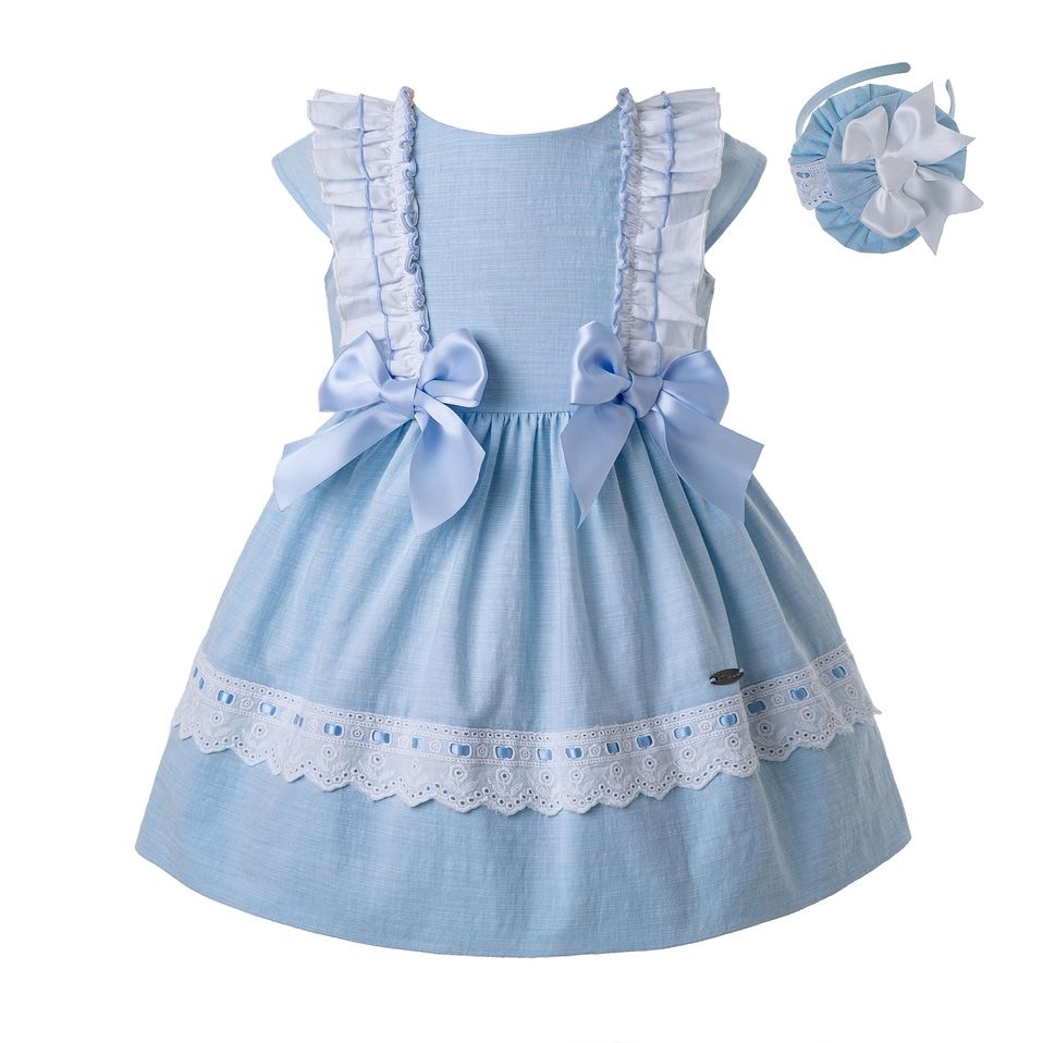 sky blue baby dress