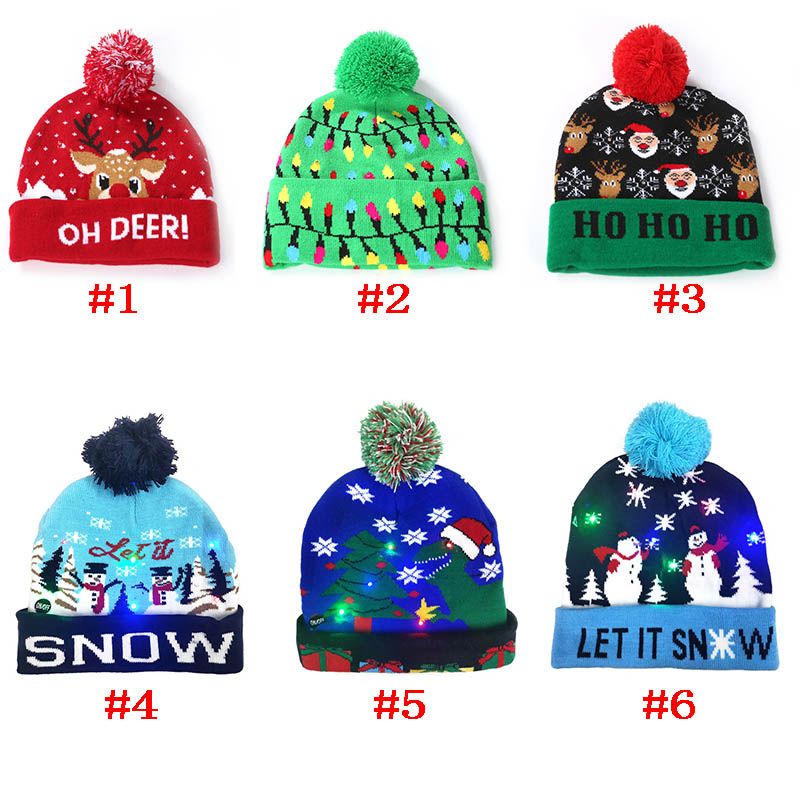 ski hat with led light