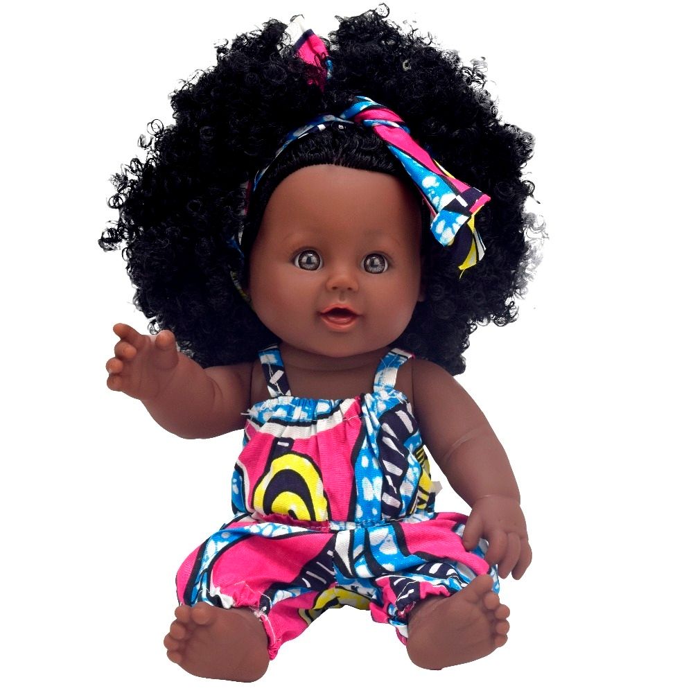 black baby doll with afro
