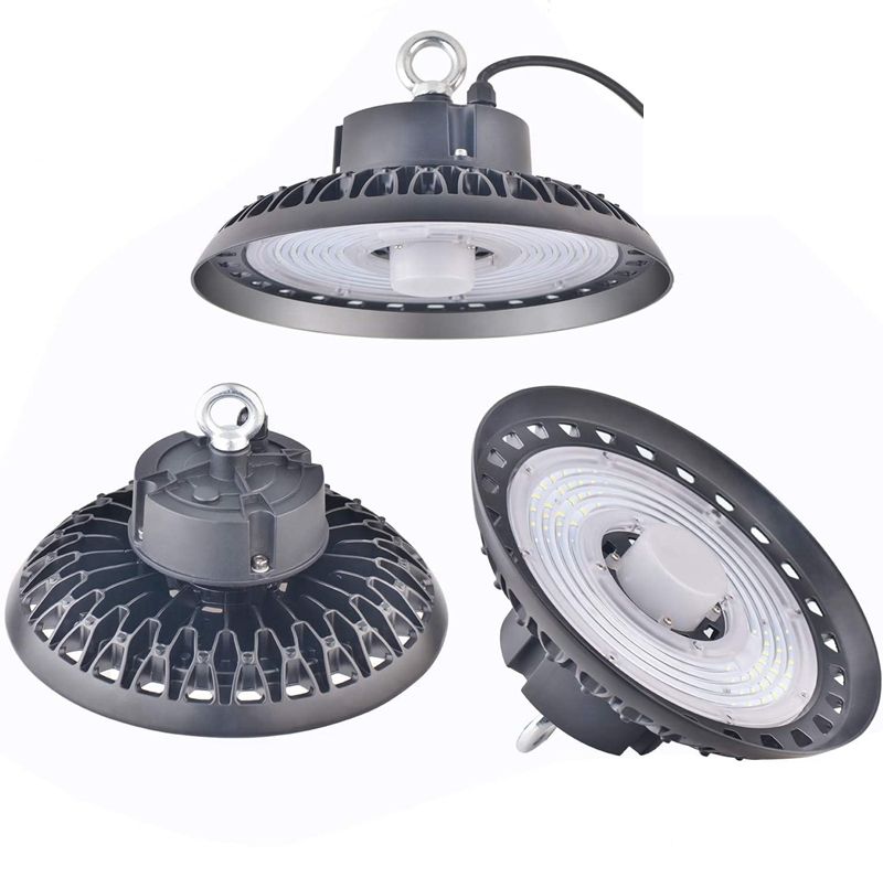 2021 Motion Sensor LED High Bay Light 130LM Watt 100W 150W 200W 240 Watt LED High Bay Lighting