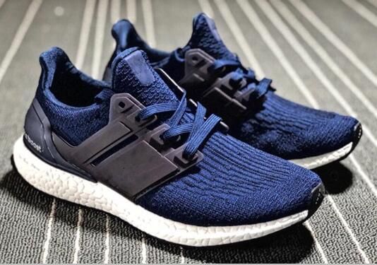 adidas Mens Ultra Boost Mid Blue Fabric