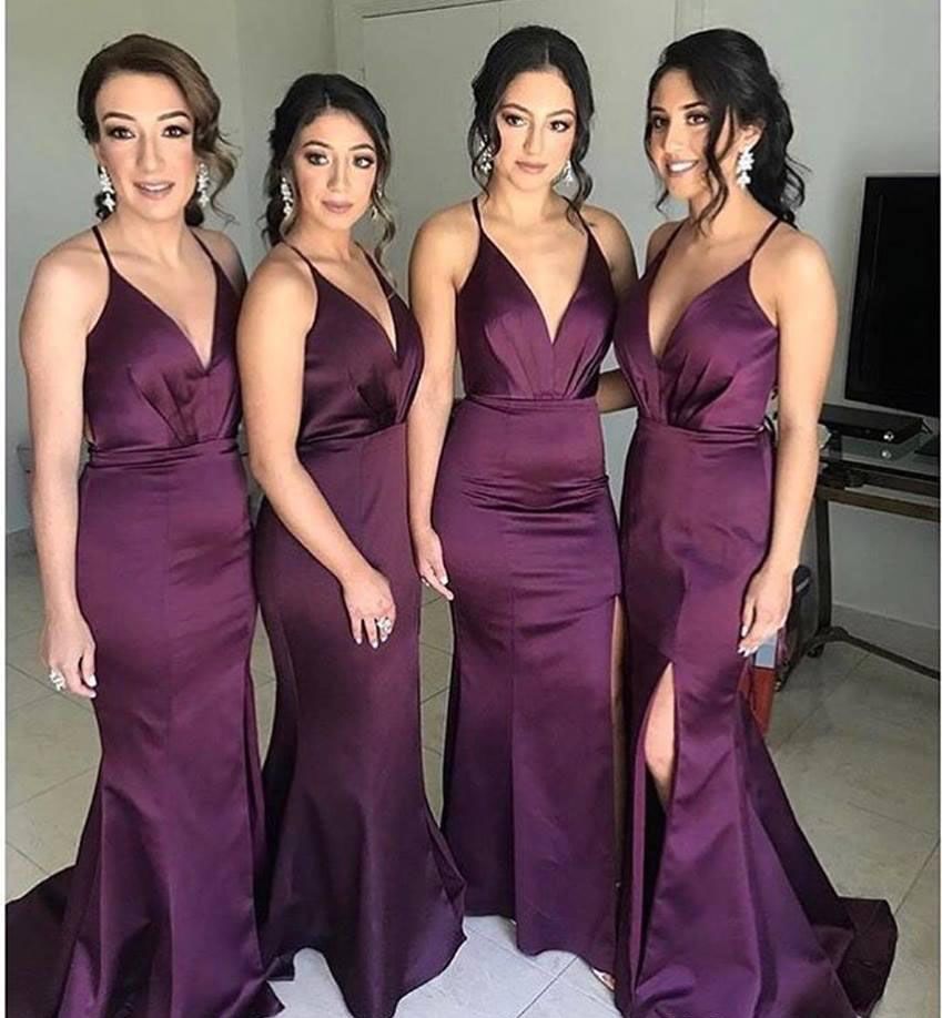 purple summer bridesmaid dresses