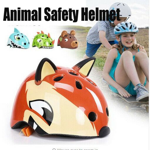 Dinosaurio del casco de ciclista bicicleta de niño Fox Chipmunk oso Vespa monopatín Ciclo Dinosaurio del casco de ciclista bicicleta de niño Fox Chipmunk oso Vespa monopatín Ciclo
