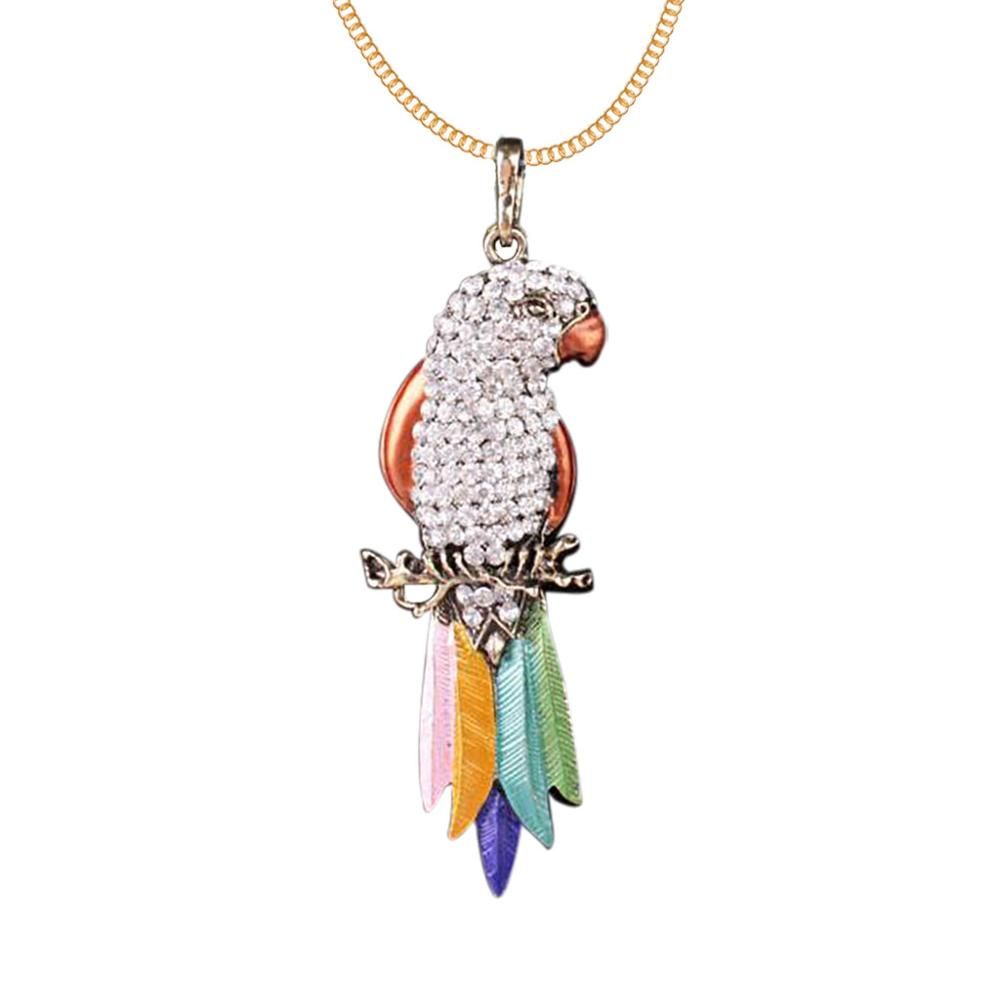 Necklace Crystal Rhinestone Pendant Sweater Chain Necklace Crystal Necklace