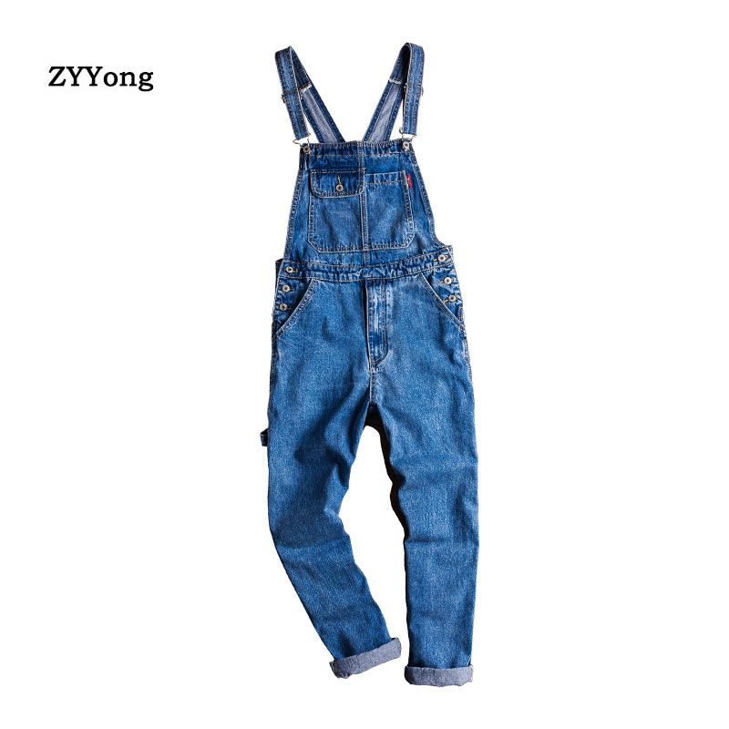 blue overalls men