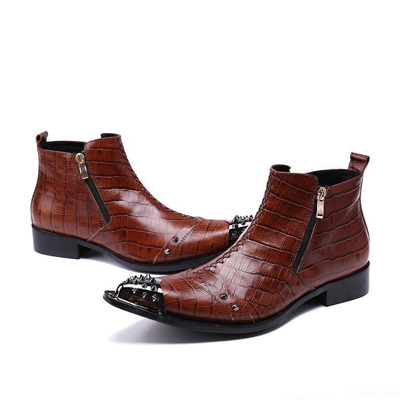 luxury rivet pointed toe ankle boots