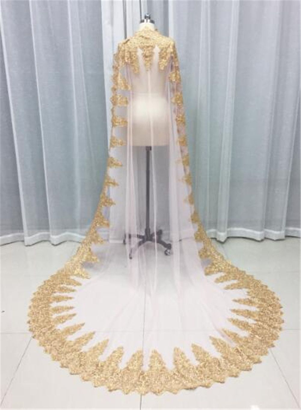 Gold wedding cape Clearance