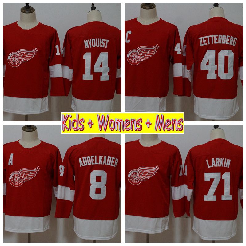 detroit red wings kids jersey