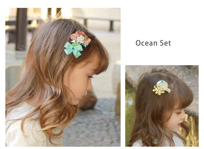 Acheter Barrettes En épingle à Cheveux De Mousseux Océan Pourpre Bandeaux Pour Les Cheveux Mignon Dessin Animé Sirène Coiffure Pour Enfants Filles