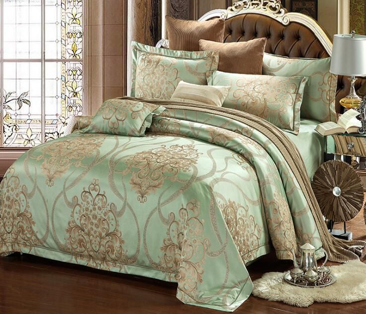 Silk Stain Jacquard Bedding Set Luxury Bedding Sets Jacquard Duvet