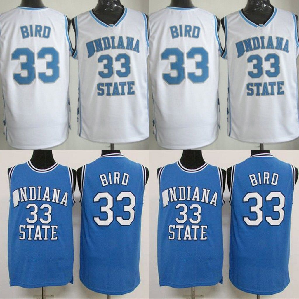 larry bird indiana state t shirt