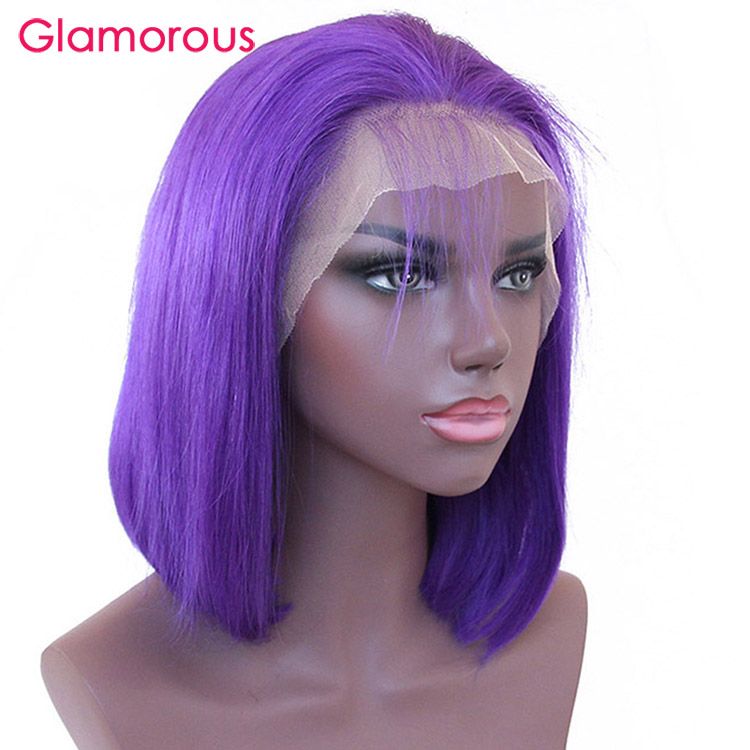 Bob Wig Lace Front Human Hair Wigs Natural Hairline With Baby Hair
