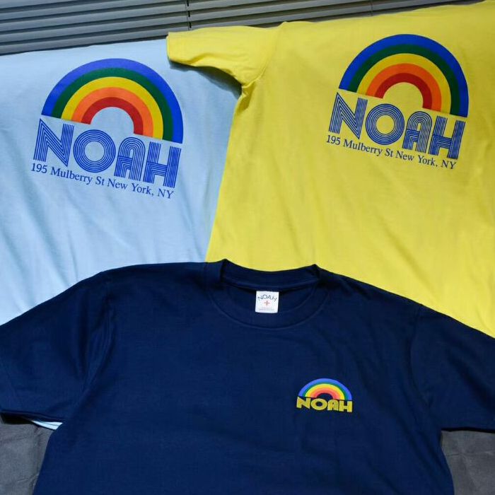 NOAH Rainbow T Shirt Fashion 100 
