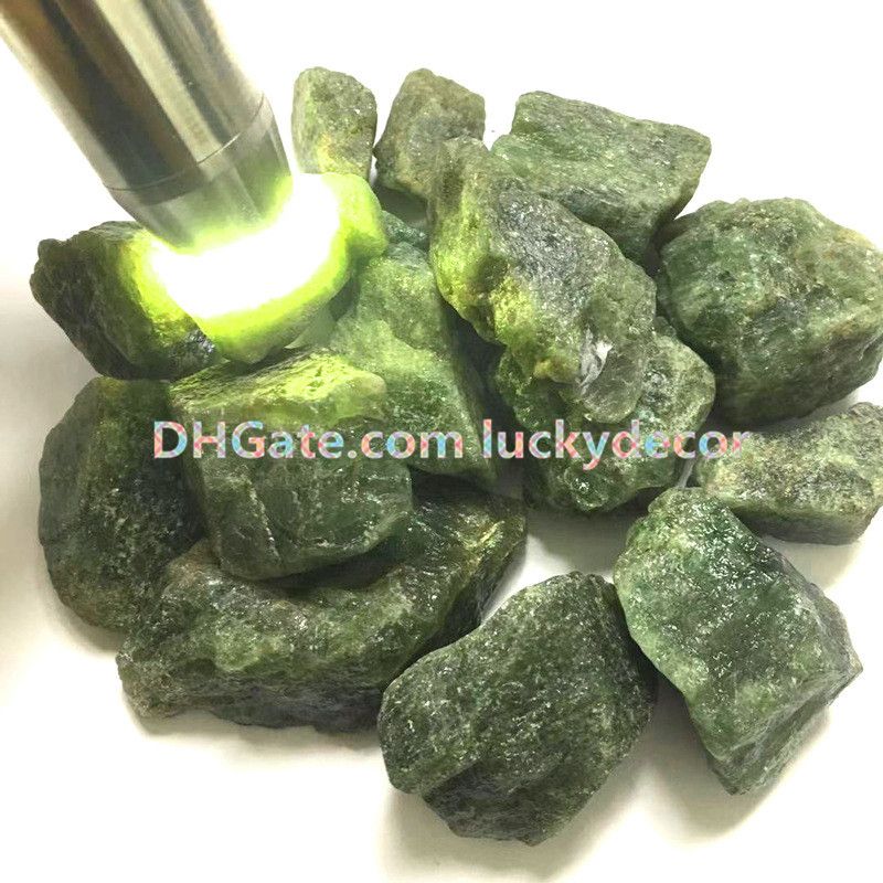 10 Unids Raw Green Apatite 20-50mm Tamaño Aleatorio Piedras Preciosas Irregular Natural Rough Apatite Crystal Stones Healing Green Rocks Minerales Especímenes