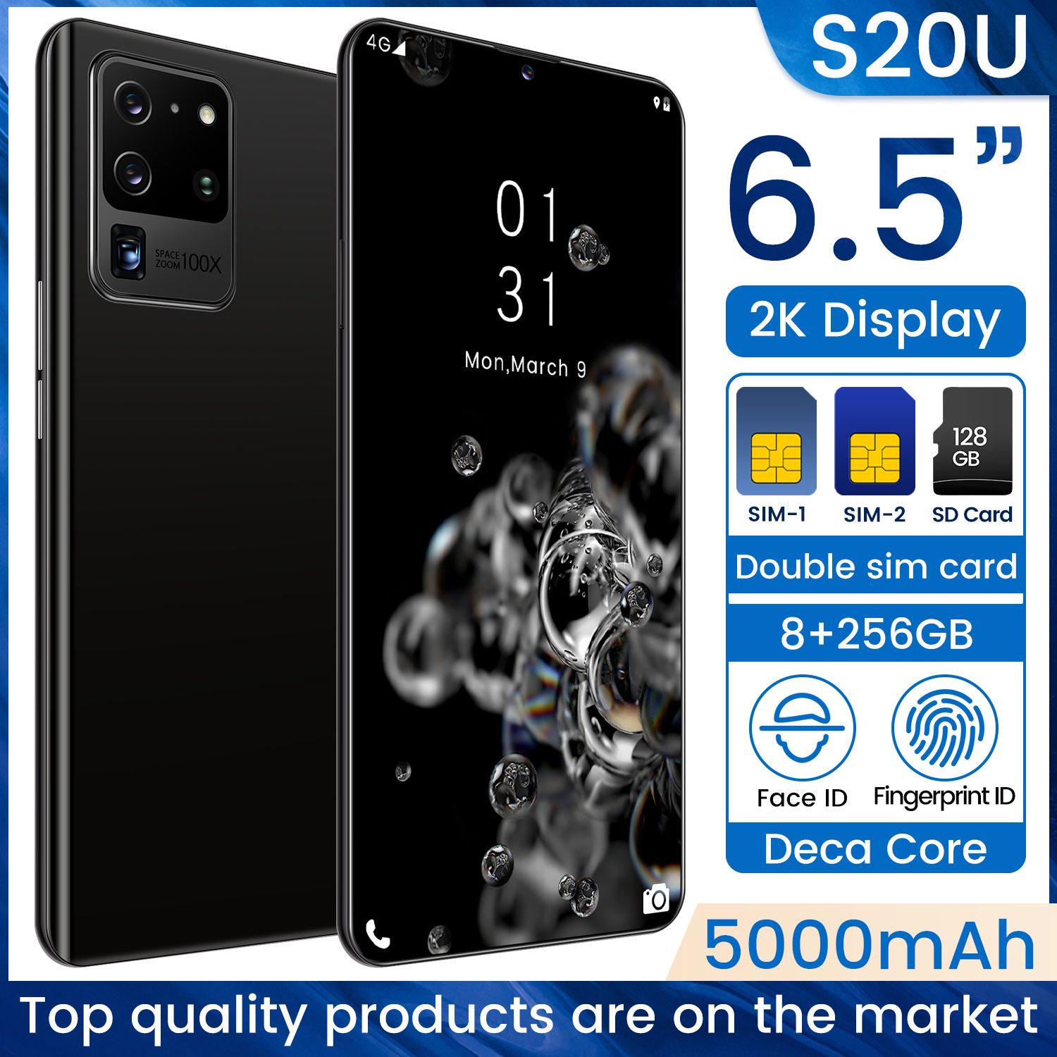 Best 2020 New Android 4g 3g Smartphone 6 5fingerprint Face Unlocked Mobile Smart Phones 8g 256g Dual Sim Mobilephones Telephone Wifi Latest Android Version Smart Phone From Kimtien 135 68 Dhgate Com