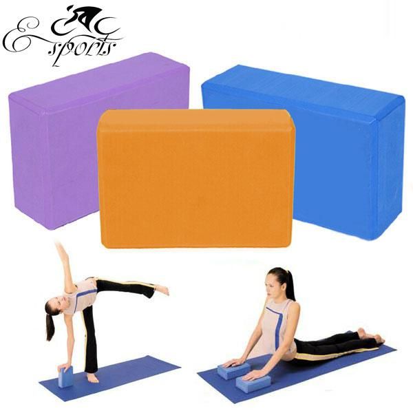 Yoga Block Pilates Foam Foaming Brick Stretch Health Fitness Exercise 23cm Size