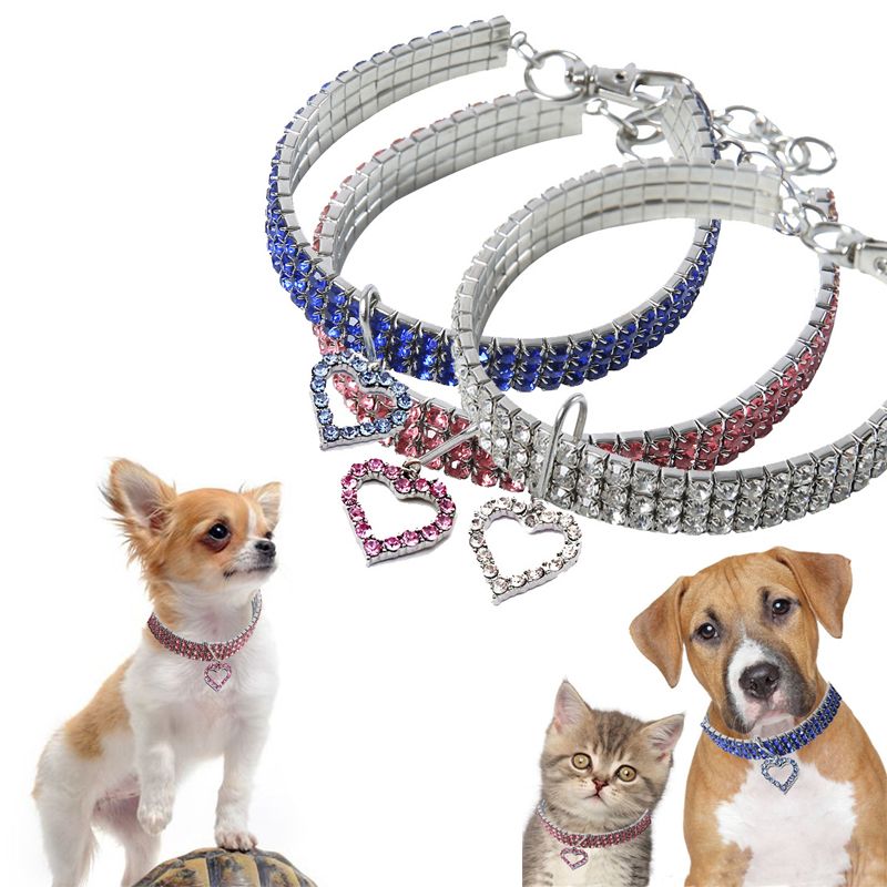 Love Rosa Collar de Perro-Cachorro O Perro Nuevo