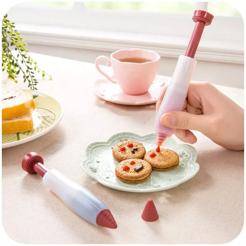 2021 Silicone Cake Pen Food Grade Silicone Chocolate Squeeze Writing