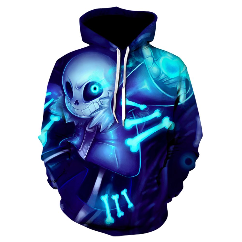 Harajuku Undertale Sans Skull Hoodie Unisex 3D Print Cosplay Costume Felpa  Uomo Donna Felpe Con Cappuccio Tute Sportive Da 25,8 € | DHgate Italy