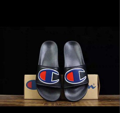 Acheter Champion Nouvelle Arrivée Champions Tongs Pour Bonne Qualité Pantoufles De Mode Hommes Femmes Été Plage Pantoufle Noir Rouge Sandales Occasionnelles Taille 36 45 De 28,7 € Du Hyf1229shoes | Fr.DHgate.Com