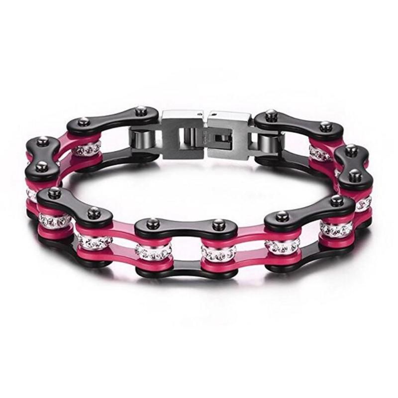 pink bicycle chain