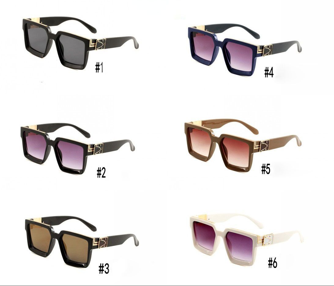 Gafas de moda 2019 de lujo Marco grande gafas de sol de las mujeres