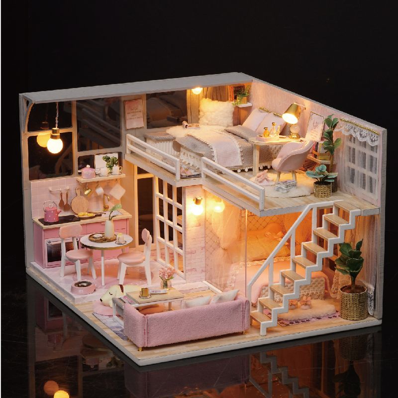 diy miniature loft dollhouse