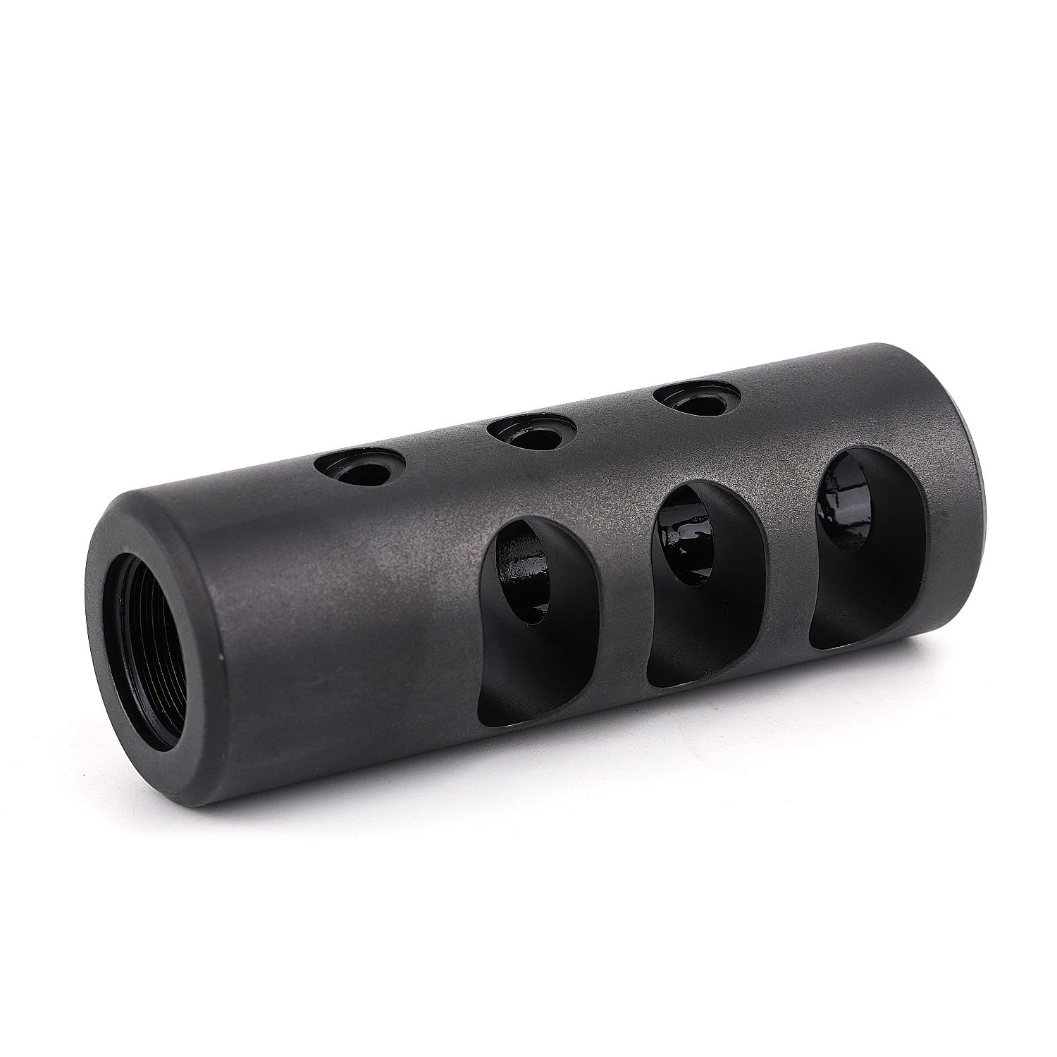 .308 M15X1RH Muzzle Brake Stainless Competition Bead Blast Finished Compensator 