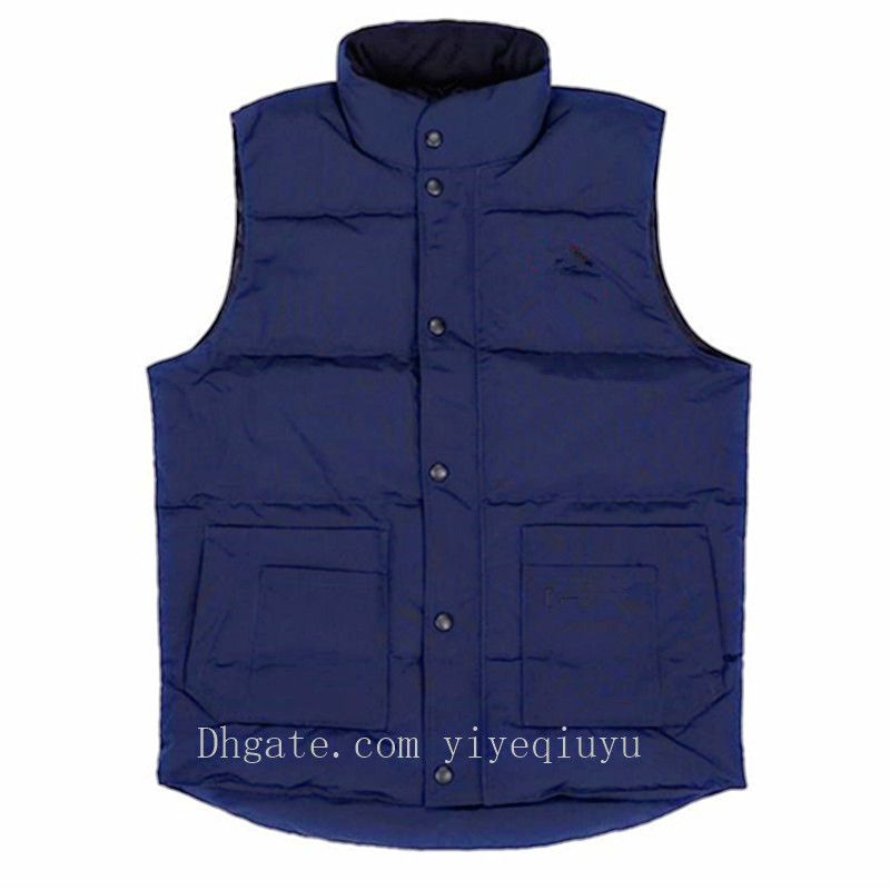 canada goose chaleco azul