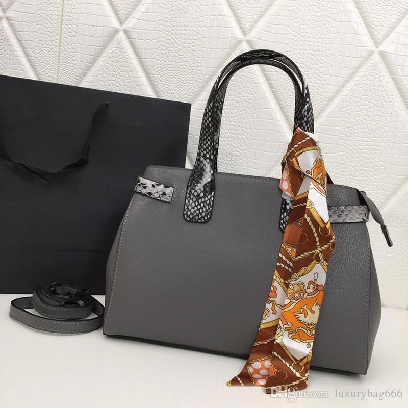 grey designer purse