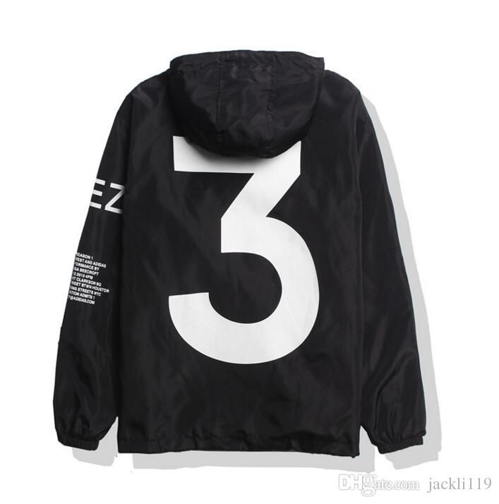 Compre Chaqueta Para Hombre Kanye West Negra Chaqueta Rompevientos Hip Hop  Chaquetas Deportivas Streetwear 3 Chaqueta De Impresión Abrigo Envío De La  Gota A 16,16 € Del Luoya2876 | Es.Dhgate.Com